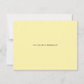 Boho Waterverf Lemon zal mijn bruidsmeisje Kaart z (Achterkant)