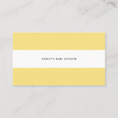 Boho Waterverf Lemons Diaper Raffle Game Kaart Visitekaartje (Achterkant)