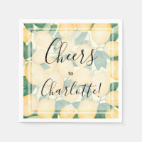 Boho Waterverf Lemons en Greenery Party