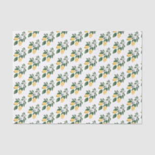 Boho Waterverf Lemons & Greenery Decoupage Tissuepapier