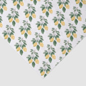 Boho Waterverf Lemons & Greenery Decoupage Tissuepapier (Detail)