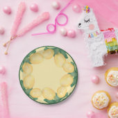 Boho Waterverf Lemons & Leaves Papieren Bordje (Feest)