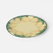 Boho Waterverf Lemons & Leaves Papieren Bordje (Gekanteld)