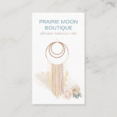 Boho Waterverf Macrame Wand Hanging Visitekaartje (Voorkant)