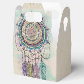 Boho Waterverf Mandala Dreamcatcher Bedankdoosjes (Geopend)