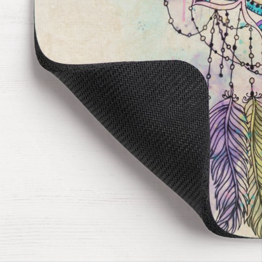 Boho Waterverf Mandala Dreamcatcher Muismat (Hoek)