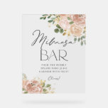 Boho Waterverf Mauve Peach Flowers Mimosa Bar Acryl Bord<br><div class="desc">Maak uw evenement nog onvergetelijker met ons mimosa-barbord, met een waterverf-ontwerp met zacht mauve perzikbloemen, groen en nepgouden folie-accenten. Ideaal voor bruiloften, vrijgezellenfeesten, baby showers, verjaardagen en meer, dit elegante bloemenbarbord zal uw gasten begeleiden naar een bloemenervaring die ze niet zullen vergeten. Of u nu aangepaste drinken aanbiedt of een...</div>