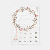 Boho waterverf mijlpaal foto prop fleece deken (Voorkant)