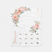 Boho waterverf mijlpaal foto prop fleece deken (Voorkant)