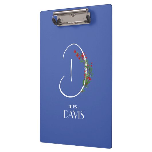 Boho waterverf monogram letter D Klembord (Links)