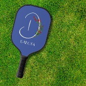Boho waterverf monogram letter D Pickleball Paddle