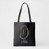Boho waterverf monogram letter D Tote Bag (Voorkant)