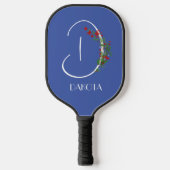 Boho waterverf monogramletter D Pickleball Paddle (Voorkant)