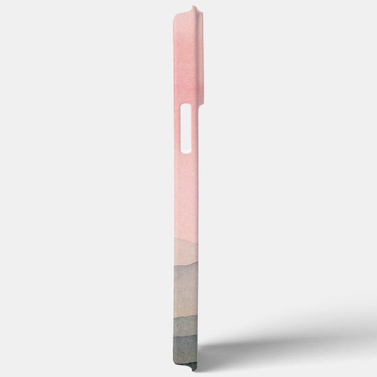 Boho Waterverf Mountain Sunset Case-Mate iPhone Case (Achterkant / Rechts)