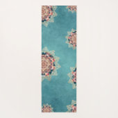 Boho Waterverf Nebula Gouden Bloem Mandala Yogi Yogamat (Achterkant)