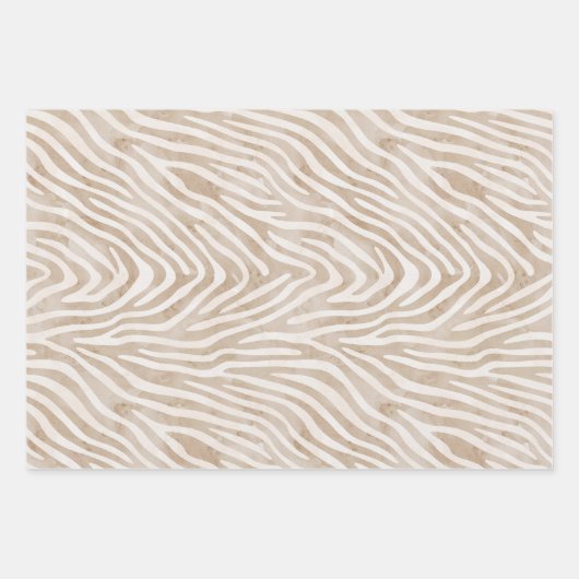Boho Waterverf Oerwoud Safari Wrapping Paper Set (Voorkant)