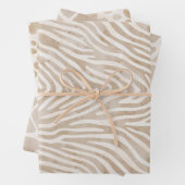 Boho Waterverf Oerwoud Safari Wrapping Paper Set (In situ)