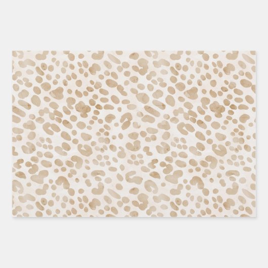 Boho Waterverf Oerwoud Safari Wrapping Paper Set (Voorkant 3)