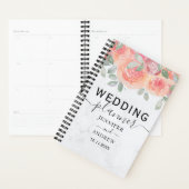 Boho Waterverf Oranje Bruine Trouw Planner (Display)