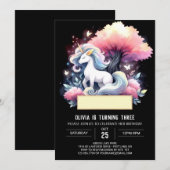 Boho Waterverf Paard Verjaardag Kaart (Voorkant / Achterkant)