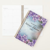 Boho Waterverf Paarse Lavendel Hydrangea Frame  Planner (Display)