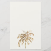 Boho Waterverf Palm zeilboot Zeegezicht Advies Kaa (Achterkant)