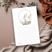 Boho Waterverf Palm zeilboot Zeegezicht Advies Kaa