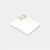 Boho Waterverf Pampas Grass Name Post-it® Notes (Schuin)