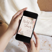 Boho Waterverf Pampas Grass Vrijgezellenfeest Kaart