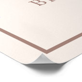 Boho Waterverf Pampas Grass Vrijgezellenfeest Poster (Hoek)