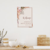 Boho Waterverf Pampas Grass Vrijgezellenfeest Poster (Keuken)
