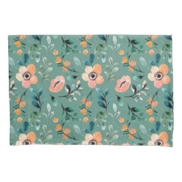 Boho waterverf patroon Mooie blauw Kussensloop