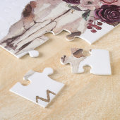 Boho waterverf: pijlen, schedelpatroon. legpuzzel (Zijkant)