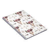 Boho waterverf: pijlen, schedelpatroon. notitieboek (Rechterzijde)