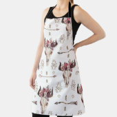 Boho waterverf: pijlen, schedelpatroon. schort (Insitu)