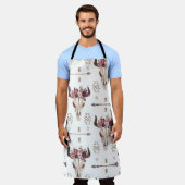 Boho waterverf: pijlen, schedelpatroon. schort (Gedragen)