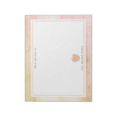 Boho Waterverf Pink Apple-leraar Notitieblok (Linkerzijde)