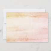 Boho Waterverf Pink Apple-leraar Notitiekaartje (Achterkant)