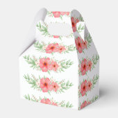 Boho Waterverf Pink & Ivory Greenery Floral Bedankdoosjes (Achterkant)