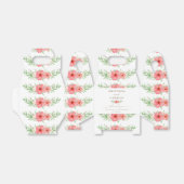 Boho Waterverf Pink & Ivory Greenery Floral Bedankdoosjes (Uitgevouwen)