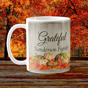 BOHO Waterverf Pompoen Herfst Thanksgiving Koffiemok