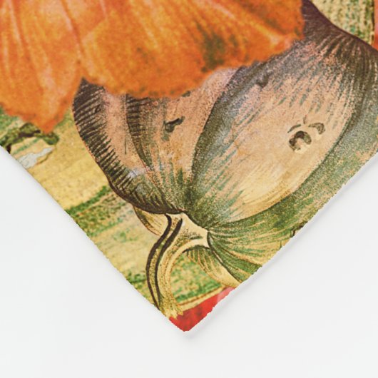 BOHO Waterverf Pompoen Herfst Thanksgiving Party Fleece Deken (Hoek)