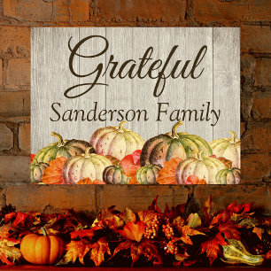 BOHO Waterverf Pompoen Herfst Thanksgiving Party Perfect Poster