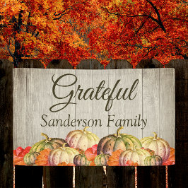 BOHO Waterverf Pompoen Herfst Thanksgiving Party Spandoek