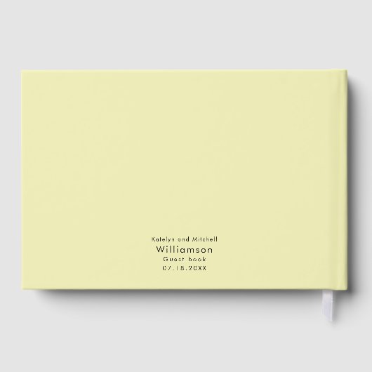 Boho Waterverf Poppies bruiloft Gastenboek (Achterkant)