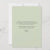 Boho-waterverf Potplanten Baby Shower Bedankkaart (Achterkant)