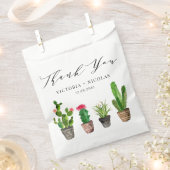 Boho Waterverf Potted Cactus Bruiloft Dank u Bedankzakje (Geknipt)