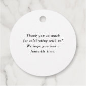 Boho Waterverf Potted kamerplanten Dank u Bedankjes Labels (Achterkant)