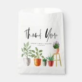 Boho Waterverf Potted Plants Bruidsdouche Bedankzakje (Voorkant)