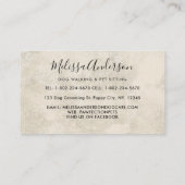 Boho Waterverf Puppy Dogs Walking Dog Groomer Pet Visitekaartje (Achterkant)